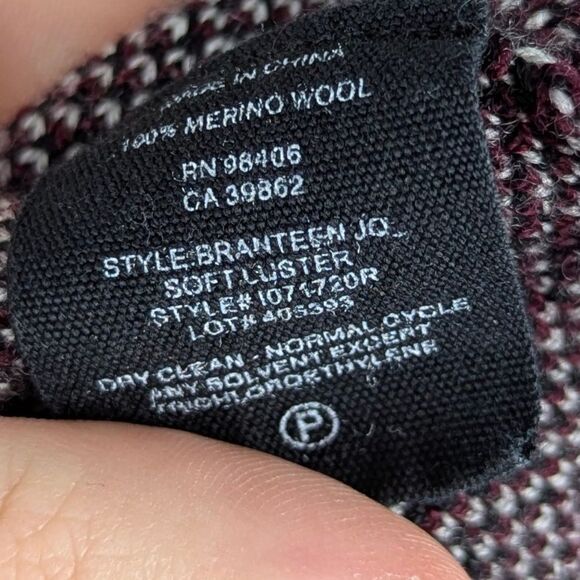 Theory | Black Gray Plaid Short Sleeve Knit Dress Size Small - Picture 6 of 6